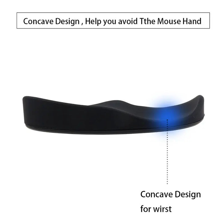 Ergonomic Mouse Wrist Rest Mouse Pads Silicon Gel Non-Slip Streamline Wrist Rest Support Mat Computer Mouse Pad For Office Gaming PC Accessories My Store