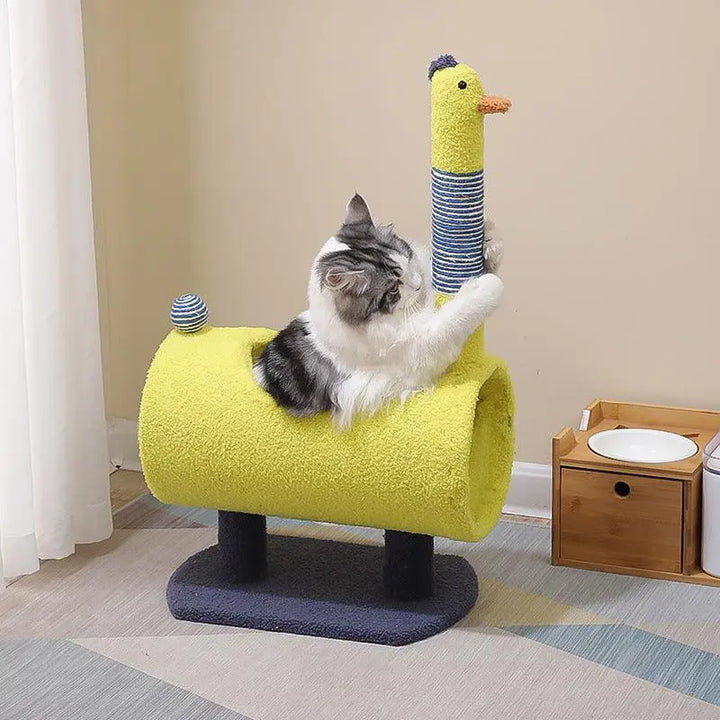 Ultimate Cat Adventure Playground With Built-In Litter Box Dog Hugs Cat