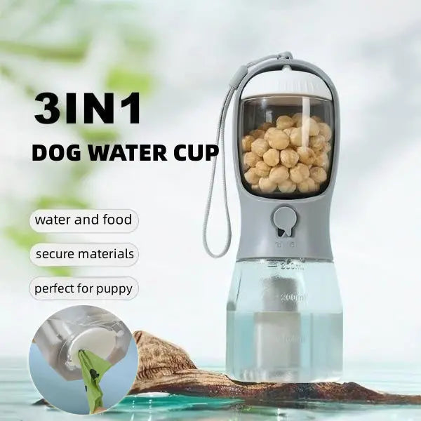 Dog Water Cup Drinking Food Garbage Bag Three-in-one Portable Small Multi-functional Pet Cups Pets Supplies My Store