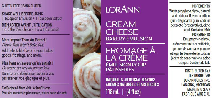 Cream Cheese Bakery Emulsion - 4 oz. - 16 oz. - 1 Gallon - 5 Gallons-3