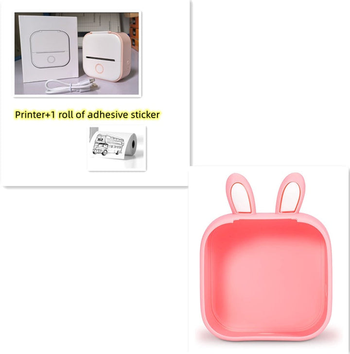 Portable Mini Thermal Label Printer Home Photo Printer Student Wrong Question Printer Bluetooth-compatible Mini Label Printer Price Tag My Store