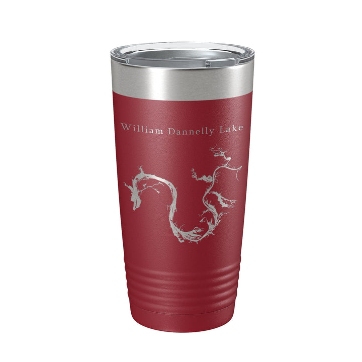 William Bill Dannelly Reservoir Tumbler Lake Map Travel Mug Insulated Laser Engraved Coffee Cup Millers Ferry Alabama 20 oz CarveBright
