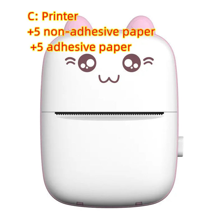 Mini Printer Portable Mini Bluetooth WiFi New Wrong Printer Mobile Phone Photo Title Note Hot Print Pocket Student Error Label Printer My Store