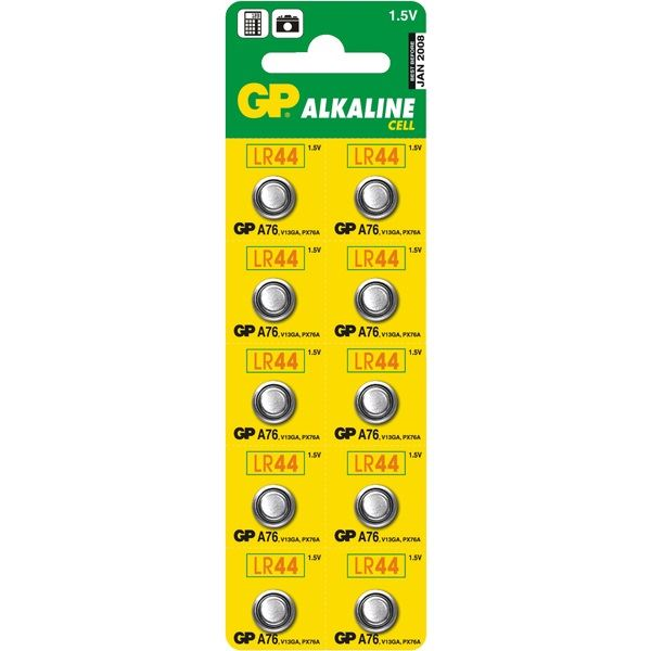 Baterii Alcaline GP CELL A76, AG13, 10 buc (GP 116925)-0