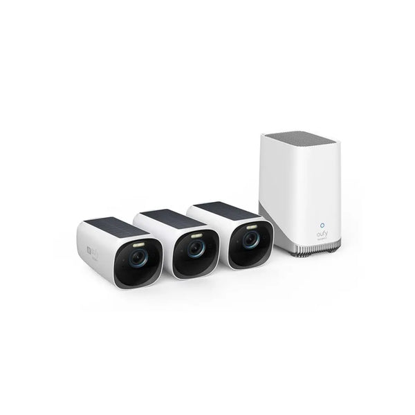 Eufy eufyCam S330 (eufyCam 3) 3-Cam Kit Pudełko Kamera bezpieczeństwa IP Zewnętrzna 3840 x 2160 px Ściana (T88723W1)-0