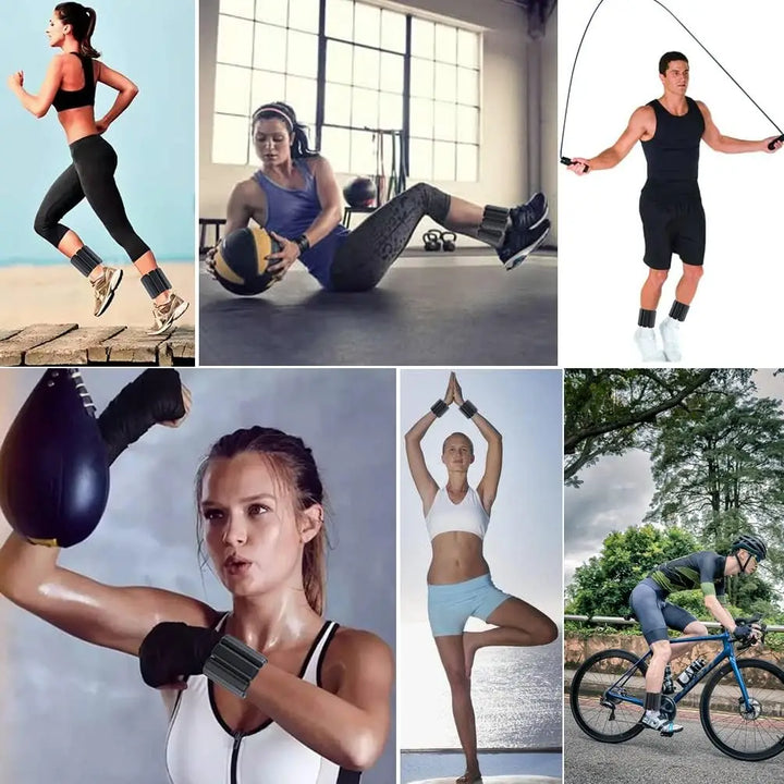 Adjustable Silicone Wrist & Ankle Weights-3