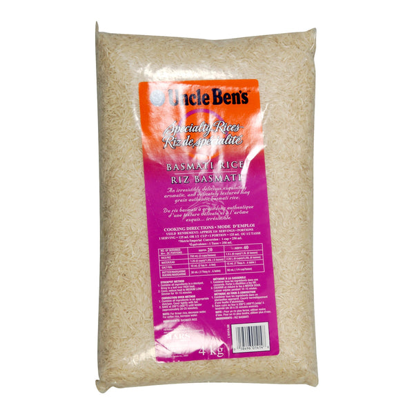 Rice Basmati - 2 x 4 kg - Uncle Bens - Restaurant and Foodservice Ingredients - Canadian Distribution-0