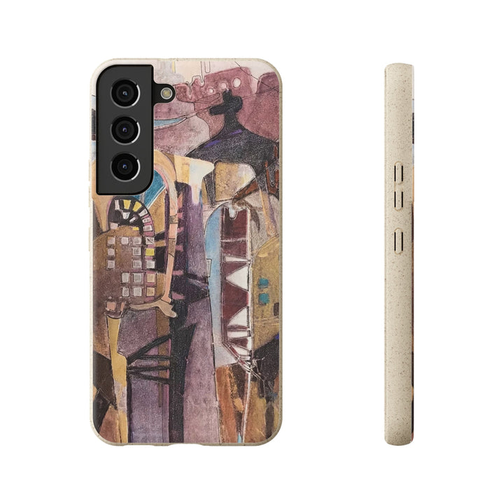 Biodegradable Phone Case with 'San Francisco De Asis' Abstract Original Artwork by Barbara Cleary-33