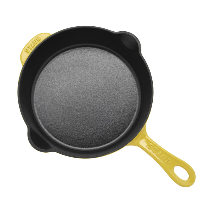 STAUB Pans 22 cm / 8.5 inch Cast Iron Traditional Deep Frypan, Citron ZWILLING Canada
