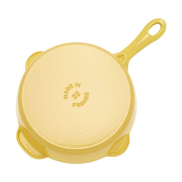 STAUB Pans 22 cm / 8.5 inch Cast Iron Traditional Deep Frypan, Citron ZWILLING Canada