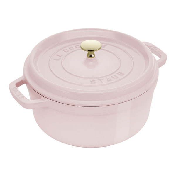 STAUB La Cocotte 3.7 L Cast Iron Round Cocotte, Sorbet Rose-0