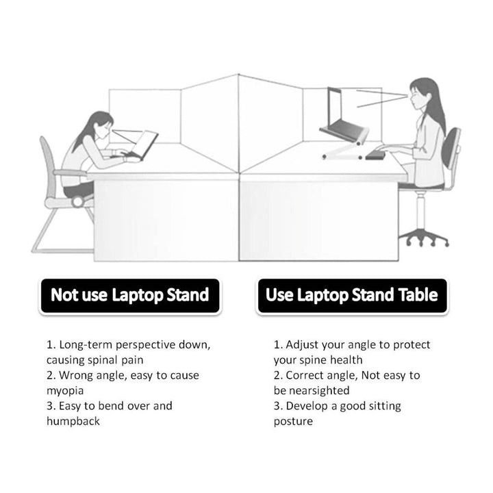 Foldable Laptop Stand Ergonomic Desk Tablet Holder My Store