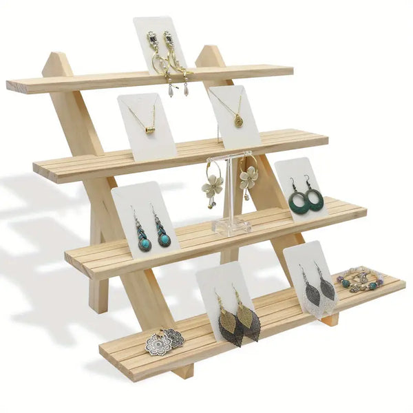 Add a touch of elegance with this handcrafted wooden riser shelf-0