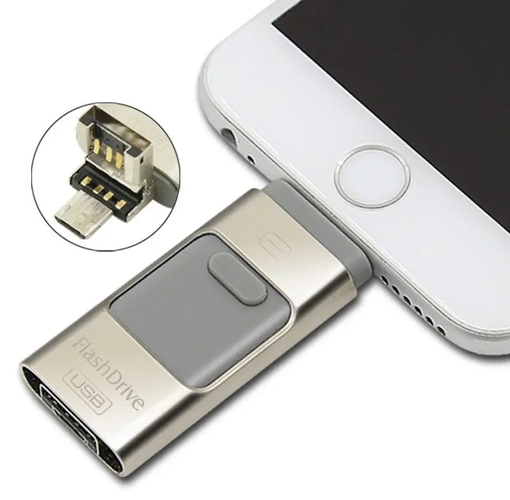 Three In One OTG USB Flash Disk For Computer And Mobile Phone My Store