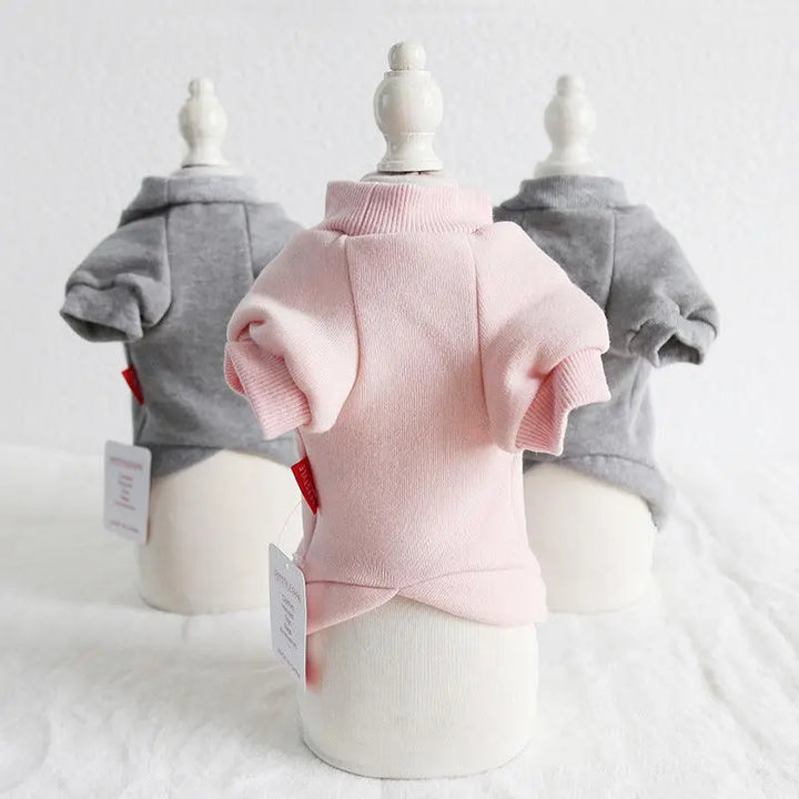 Winter Warm Pet Hoodie Jacket - Cozy Cotton Clothes For Dogs And Cats Dog Hugs Cat