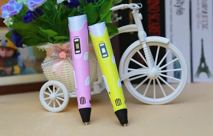 3D print pen 3D pen two generation graffiti 3D stereoscopic paintbrush children puzzle painting toys My Store