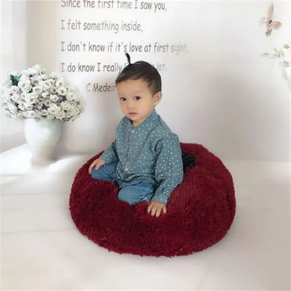 Round Long Hairy Autumn And Winter Nest Pad Cat Mattress My Store
