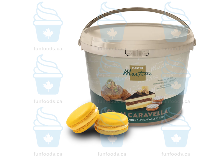 Smooth Lemon Filling - 5 KG Bucket - Gran Caravella Limone Spreadable Cream - Master Martini Canada-1