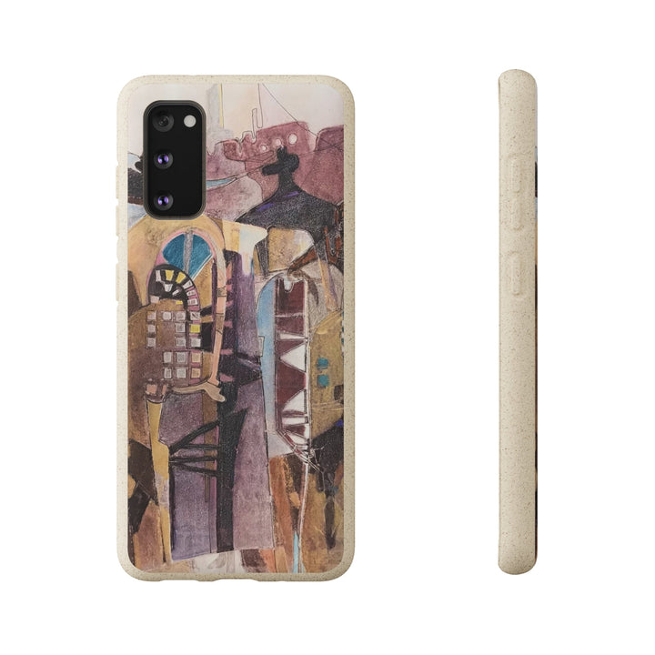 Biodegradable Phone Case with 'San Francisco De Asis' Abstract Original Artwork by Barbara Cleary-2