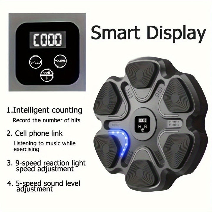 Wireless Wall Punching Pad with Gloves-4