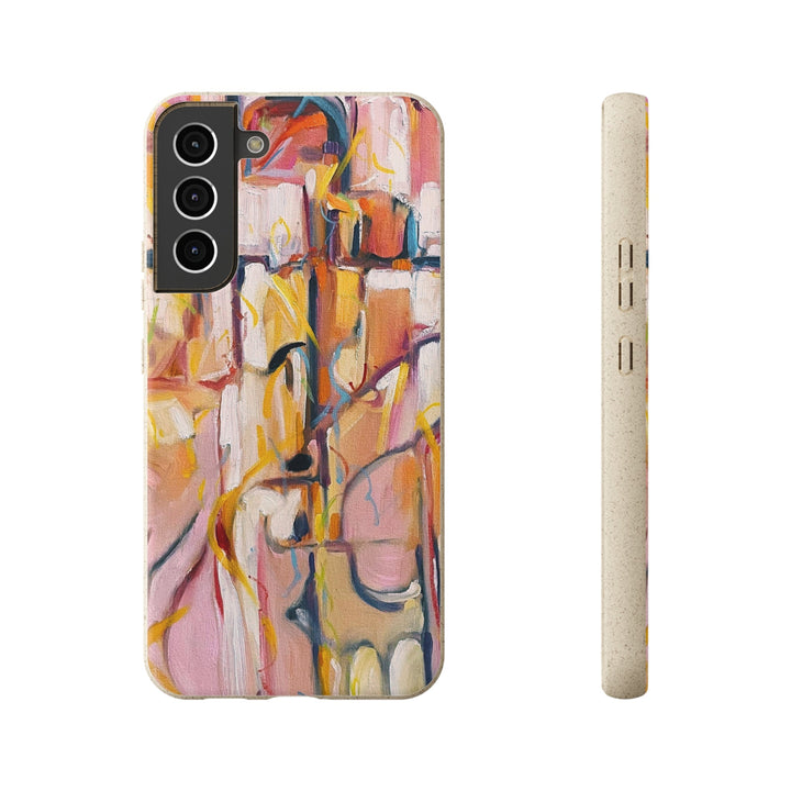 Biodegradable Phone Case with 'Abstract Pueblo' Original Artwork by Barbara Cleary-34
