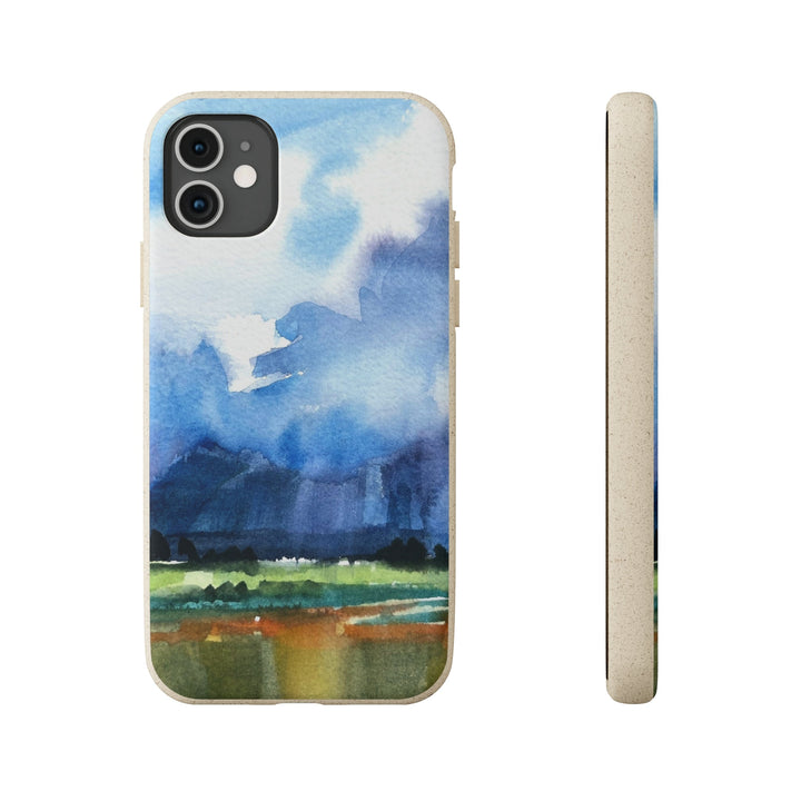 Biodegradable Phone Case with 'Tranquil Mountain View 4' Landscape Original Artwork by Barbara Cleary-21