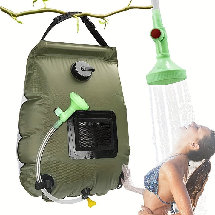 Solar Camping Shower Bag with Hose & Head-1