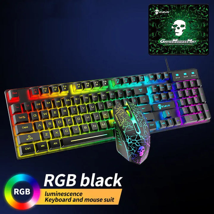 Kuiying T6RGB Luminous Keyboard And Mouse Set My Store