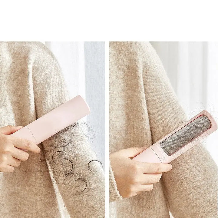 2-1 Reusable Pet Hair Remover Brush Lint Roller Portable Effective Self Cleaning Tool for Cat Dog Fur Hair Dust Removal Brush My Store