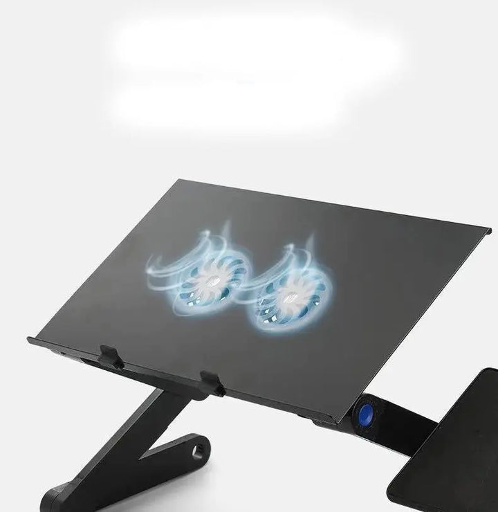 Folding Computer Desk Notebook Computer Stable With Double Fan My Store