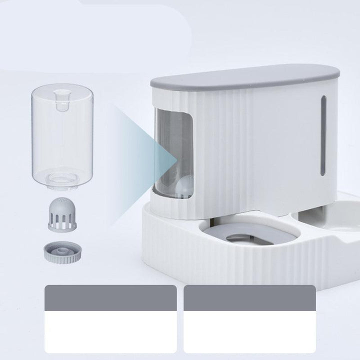 Pet Oasis: Automatic Cat Drinking Fountain And Feeder-2