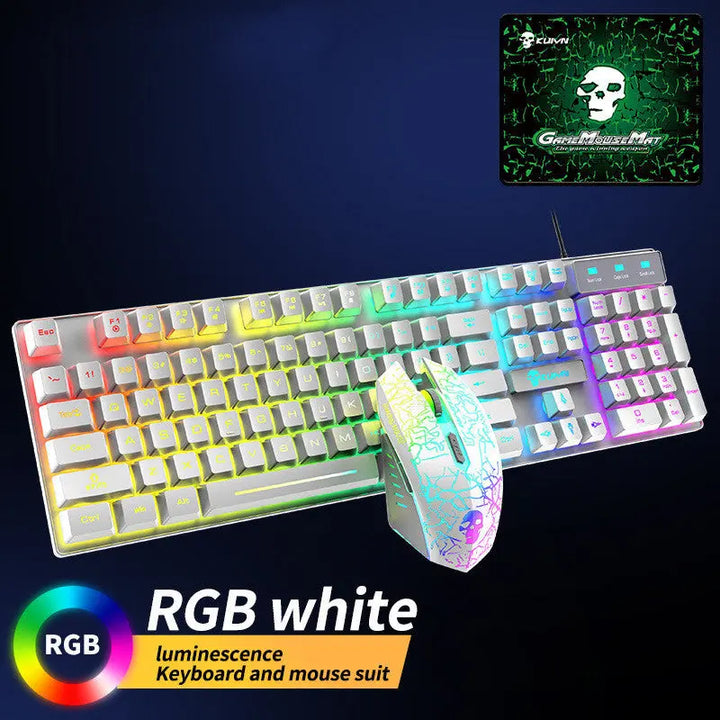Kuiying T6RGB Luminous Keyboard And Mouse Set My Store