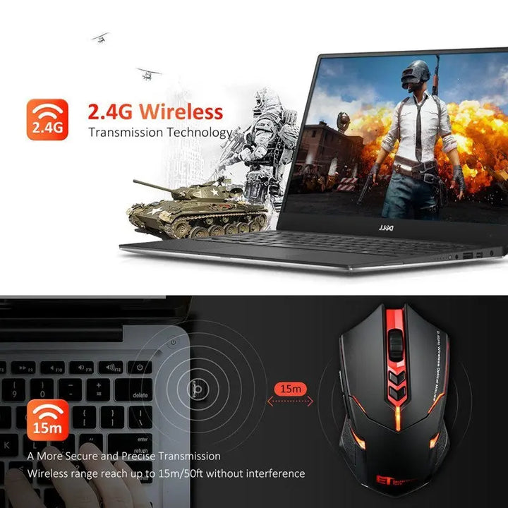 Power-Saving Silent Luminous Wireless Mouse My Store