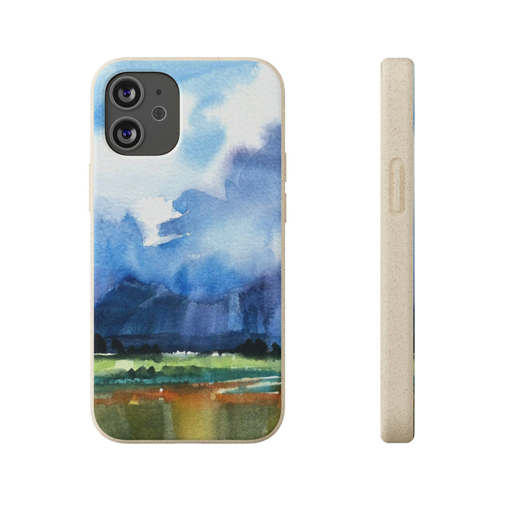 Biodegradable Phone Case with 'Tranquil Mountain View 4' Landscape Original Artwork by Barbara Cleary-28