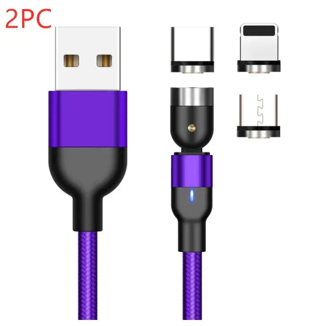 Essager Rotate Magnetic Cable 360 Degree USB Type C Charging Cable Fast Charging Magnet Charger 540 Rotate Micro Magnetic Cable My Store