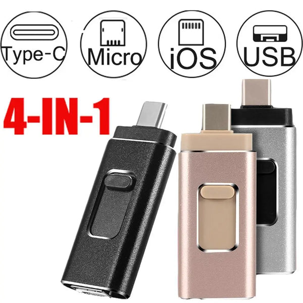 Compatible With Apple, 4 In 1 Stick For IPhoneAndroid Type C Usb Key My Store