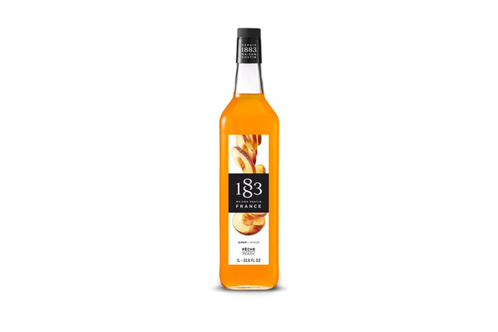 1883 Maison Routin Premium Syrup - 6 x 1L Pet-Plastic Bottles  - Peach-0