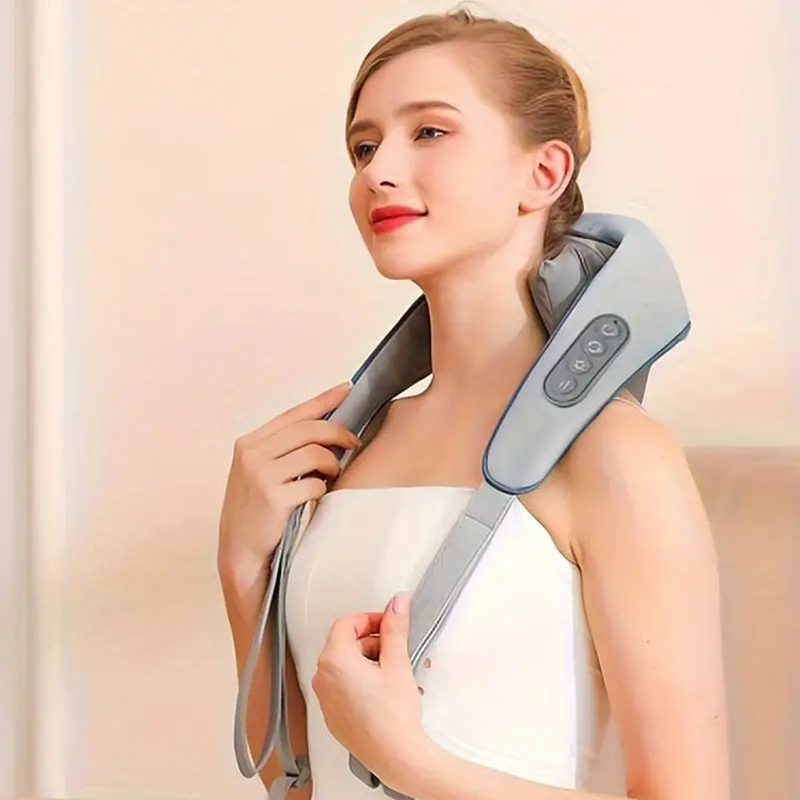 Rechargeable Shiatsu Neck Massager Pillow-3