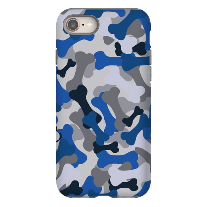 Bone Camo Blue Phone Cases-13