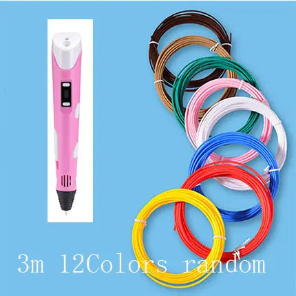3D print pen 3D pen two generation graffiti 3D stereoscopic paintbrush children puzzle painting toys My Store