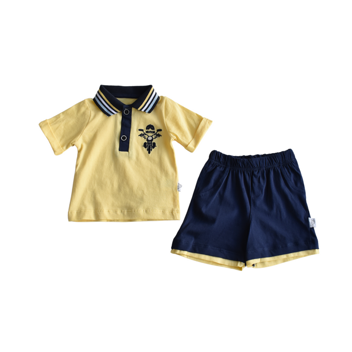 Born To Ride Boys Polo Set-1