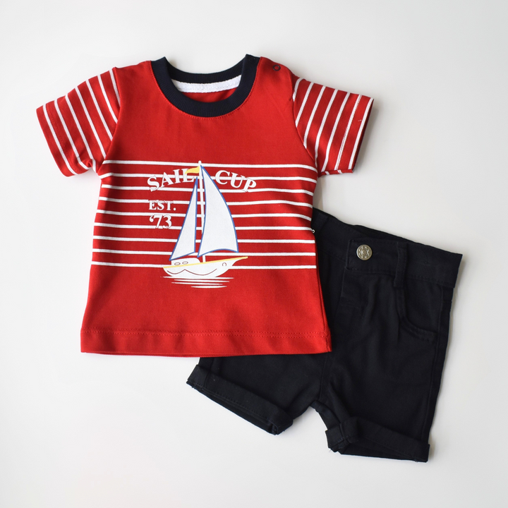 Sail Cup Casual Short Set-1