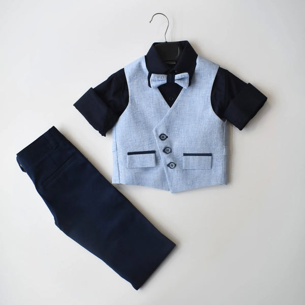 Ocean Gent Formal Vest Set-0