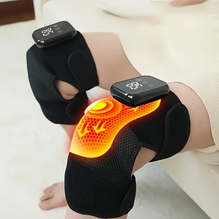 3-in-1 Heated Knee, Elbow, and Shoulder Massager – Wireless(Black)-3