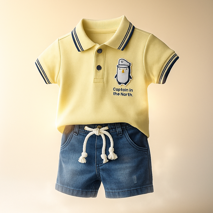 Penguin Polo Casual Short Set-1