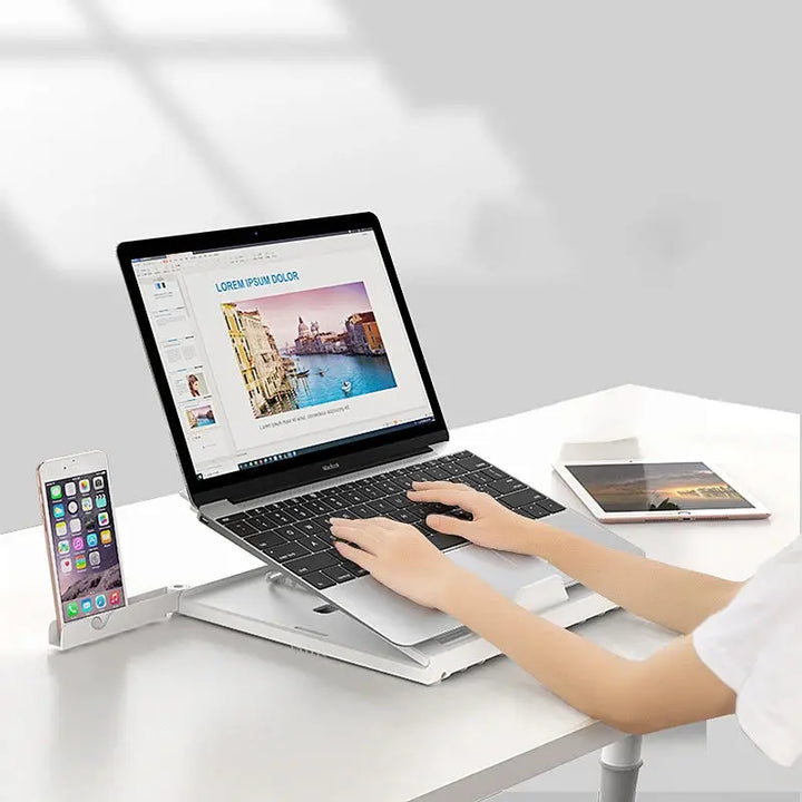 New Laptop Stand Multifunctional Folding Lift Portable Laptop Stand Monitor Increase Rack Aluminum Alloy Base My Store