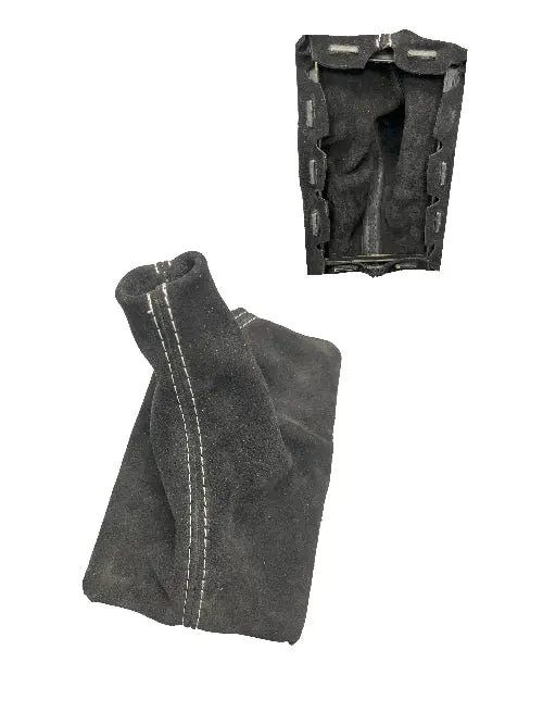 Genuine Suede Manual Shift Boot Cover + Frame For 2005-2009 Ford Mustang GT Convertible Coupe V8 V6-0