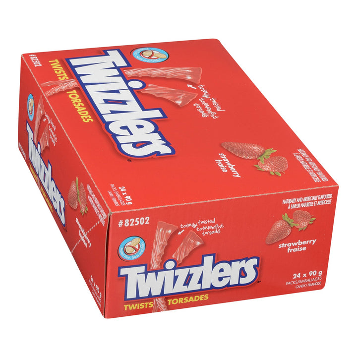Candy Strawberry Twizzler - 192 x 90 g (Case = 24 x 90 g) - Twizzler - Restaurant and Foodservice Ingredients - Canadian Distribution-2