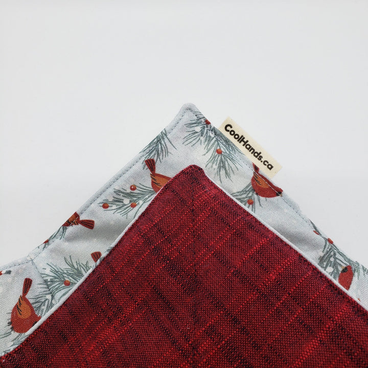 100% Cotton Microwavable Bowl Cozy - Scarlet Feather-4