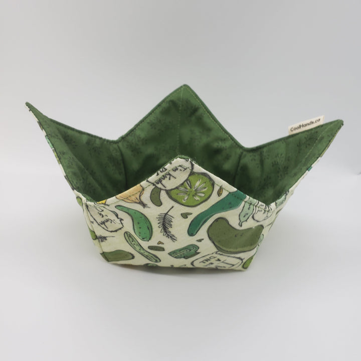 100% Cotton Microwavable Bowl Cozy - Kind of a Big Dill-1